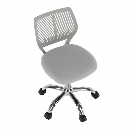 Scaun rotativ, gri/crom, SELVA [14]