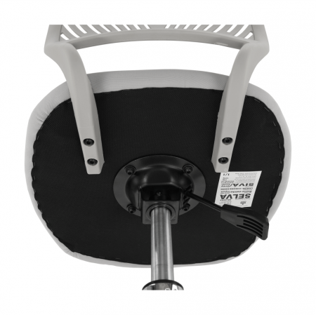 Scaun rotativ, gri/crom, SELVA [9]