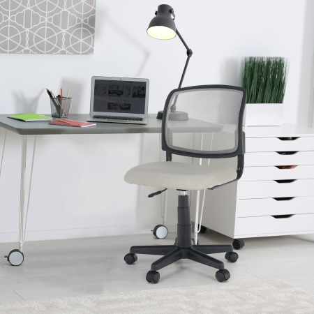 Scaun rotativ, gri/negru, RAMIZA [16]