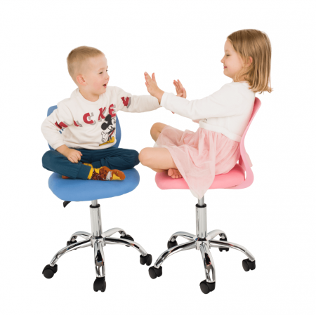 Scaun rotativ, roz/crom, SELVA [24]