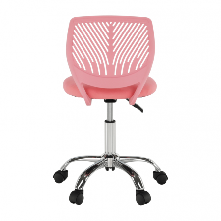 Scaun rotativ, roz/crom, SELVA [18]