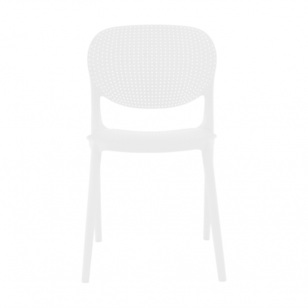 Scaun stivuibil, alb, FEDRA NEW [19]