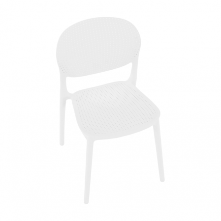Scaun stivuibil, alb, FEDRA NEW [15]