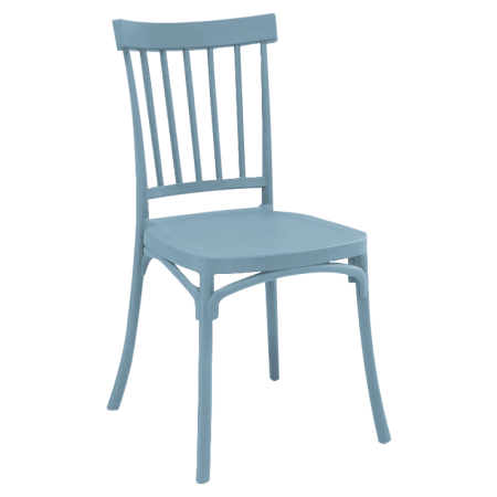 Mobilier Gradina - Scaun stivuibil, albastru, SAZEN NEW