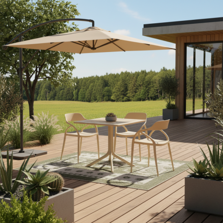 Scaun stivuibil, gri-maroniu Taupe, ALFIO [4]