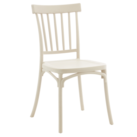 Mobilier Gradina - Scaun stivuibil, gri-maroniu Taupe caşmir, SAZEN NEW