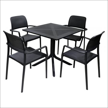 Scaun stivuibil, negru, DENTON NEW [1]