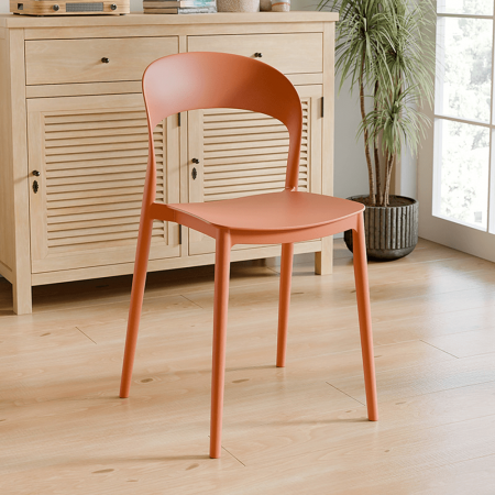 Scaun stivuibil, portocaliu, RADANA NEW [3]