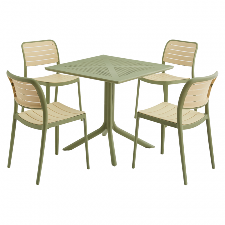 Scaun stivuibil, verde/bej, KARDOS TYP 1 [3]