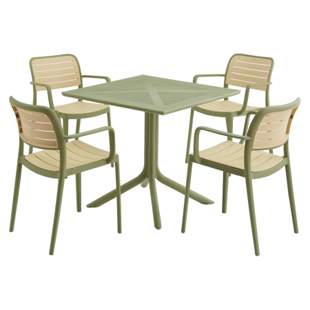 Scaun stivuibil, verde/bej, KARDOS TYP 2 [2]