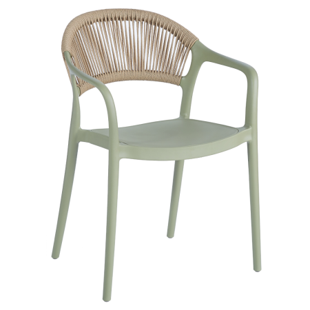 Toate Produsele - Scaun stivuibil, verde/bej LEXTON