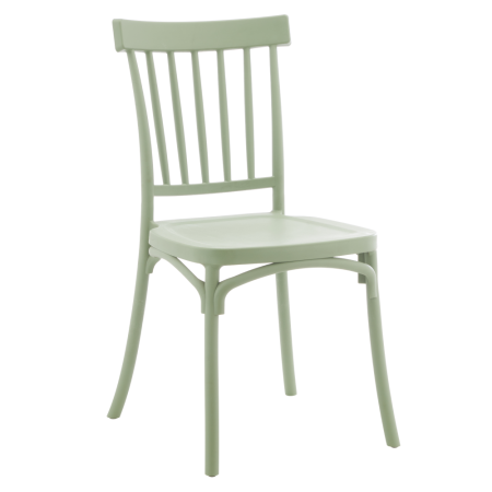 Mobilier Gradina - Scaun stivuibil, verde măslin, SAZEN NEW