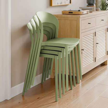 Scaun stivuibil, verde, RADANA NEW [4]