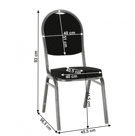 Scaun, stivuitor, material negru/ cadru gri, JEFF 3 NEW [1]