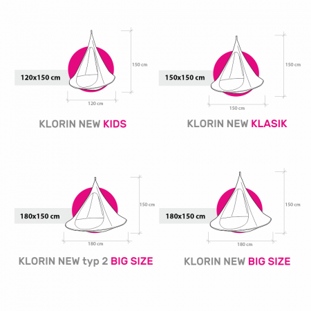 Scaun suspendabil balansoar, gri deschis, KLORIN BIG SIZE [11]