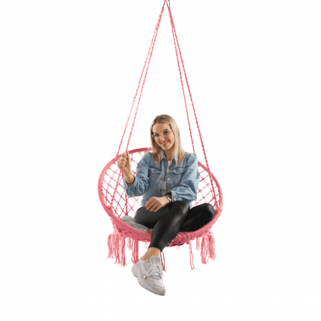 Scaune de gradina - Scaun suspendabil, roz, AMADO 2 NEW