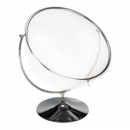 Scaun suspendat cu suport, transparent/ argintiu/ gri, BUBBLE NEW TIP 2 [21]