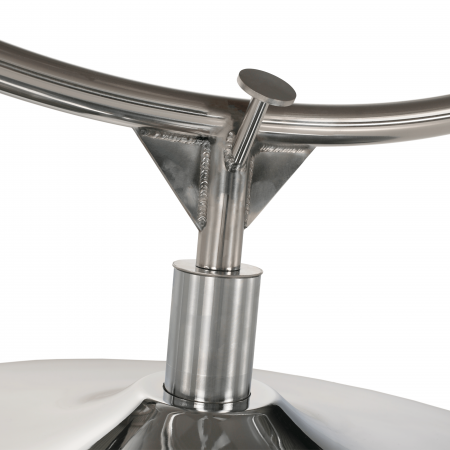 Scaun suspendat cu suport, transparent/ argintiu/ gri, BUBBLE NEW TIP 2 [24]