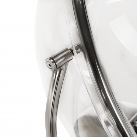 Scaun suspendat cu suport, transparent/ argintiu/ gri, BUBBLE NEW TIP 2 [22]