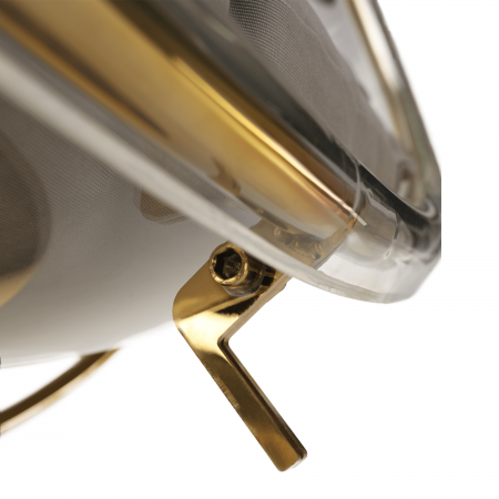 Scaun suspendat cu suport, transparent/ auriu/ gri, BUBBLE NEW TIP 2 [15]