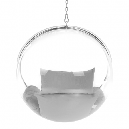 Scaun suspendat, transparent/argint/ gri, BUBBLE NEW TIP 1 [14]