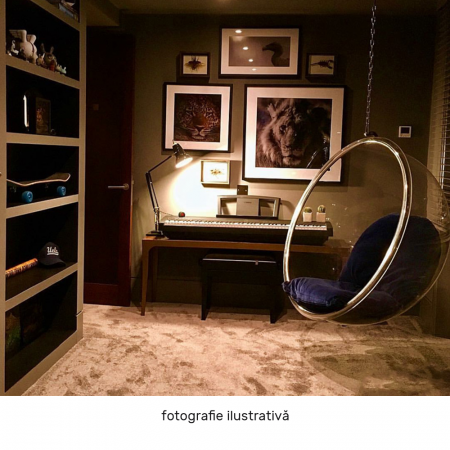 Scaun suspendat, transparent/ auriu/ roz, BUBBLE NEW TIP 1 [1]