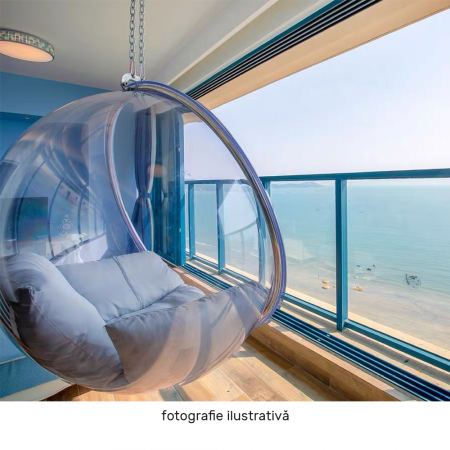 Scaun suspendat, transparent/ auriu/ roz, BUBBLE NEW TIP 1 [4]