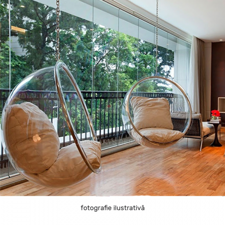 Scaun suspendat, transparent/ auriu/ roz, BUBBLE NEW TIP 1 [14]