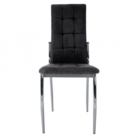 Scaun, ţesătură gri închis/metal, ADORA 2 NEW [3]
