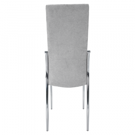 Scaun, ţesătură gri/metal, ADORA 2 NEW [2]