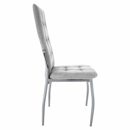 Scaun, ţesătură gri/metal, ADORA 2 NEW [1]