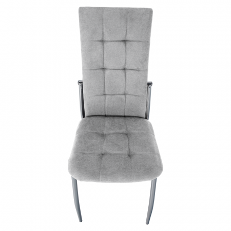 Scaun, ţesătură gri/metal, ADORA 2 NEW [4]