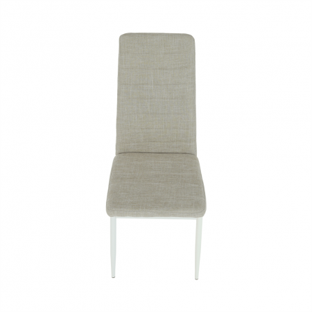 Scaun, textil bej/metal alb, COLETA NOVA [6]