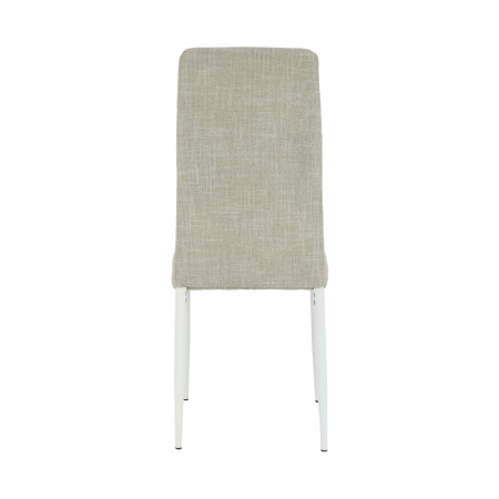 Scaun, textil bej/metal alb, COLETA NOVA [5]