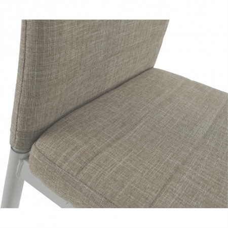 Scaun, textil bej/metal alb, COLETA NOVA [3]