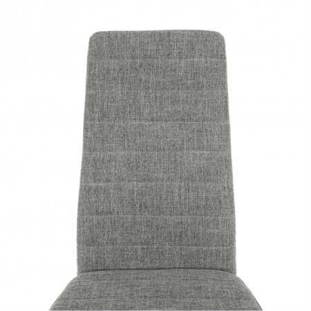 Scaun, textil gri deschis/metal alb, COLETA NOVA [9]