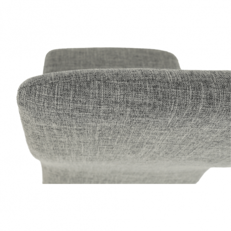 Scaun, textil gri deschis/metal alb, COLETA NOVA [11]