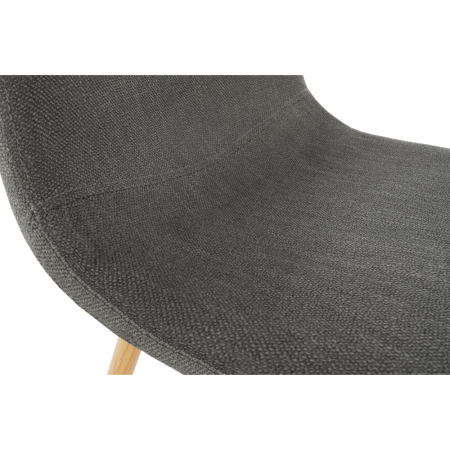 Scaun, textil gri închis/fag, LEGA [5]