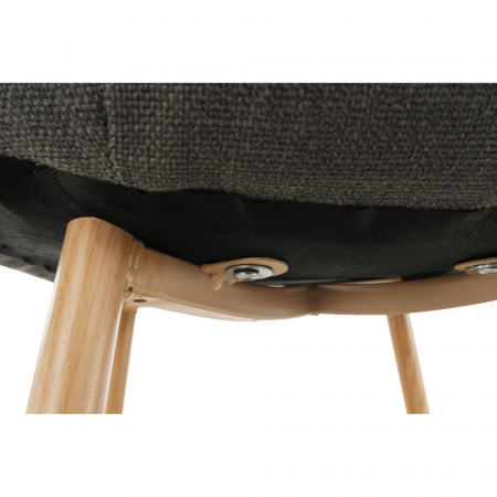 Scaun, textil gri închis/fag, LEGA [6]