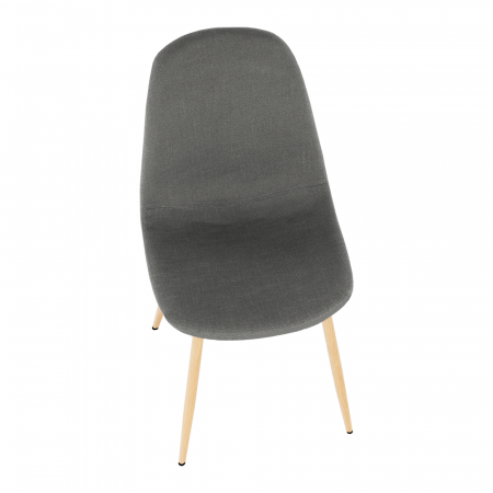 Scaun, textil gri închis/fag, LEGA [4]