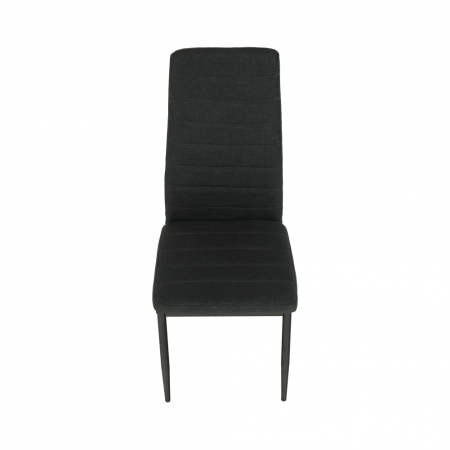 Scaun, textil gri închis/metal negru, COLETA NOVA [1]