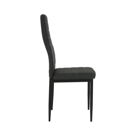 Scaun, textil gri închis/metal negru, COLETA NOVA [7]