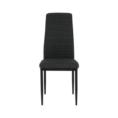 Scaun, textil gri închis/metal negru, COLETA NOVA [4]