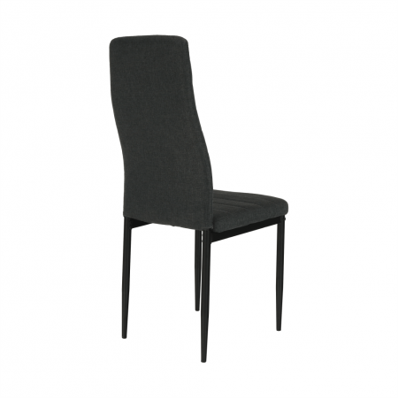 Scaun, textil gri închis/metal negru, COLETA NOVA [8]