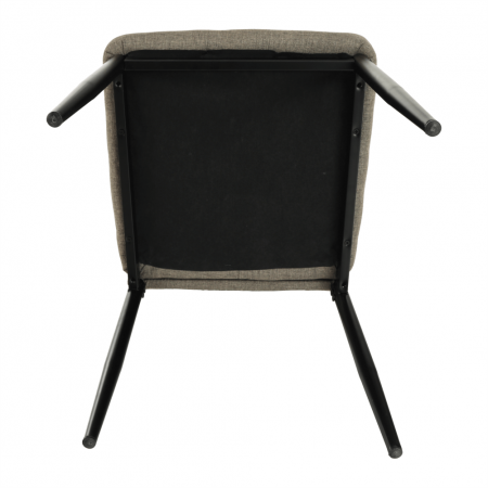 Scaun, textil maro/metal negru, COLETA NOVA [6]