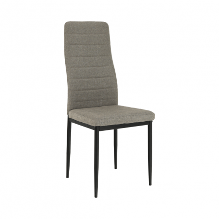 Scaune bucatarie - Scaun, textil maro/metal negru, COLETA NOVA