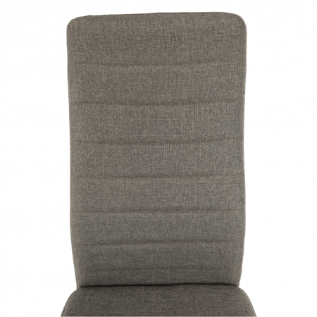 Scaun, textil maro/metal negru, COLETA NOVA [5]