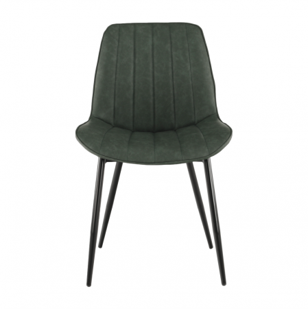 Scaun, verde/negru, HAZAL [1]