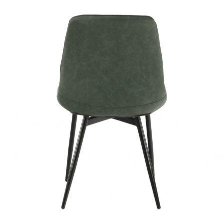 Scaun, verde/negru, HAZAL [14]