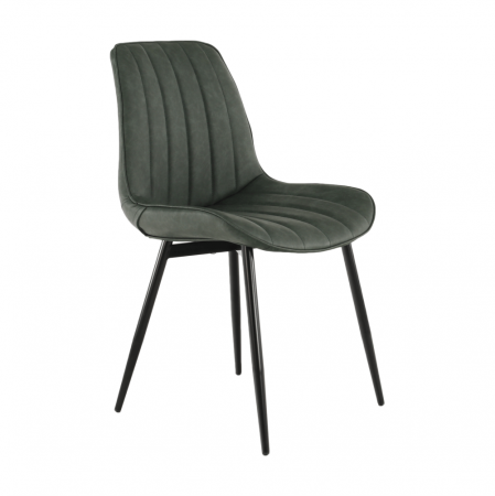 Scaun, verde/negru, HAZAL [16]